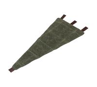 Fabater Outdoor Folding Camping Stool Cloth Fabric - Sturdy Design Comfortable Rope Seat - Multi Functional Outdoor Chair - Nylon PU Leather Cotton - 14.4 X 33.9 X 2in (OD Green)