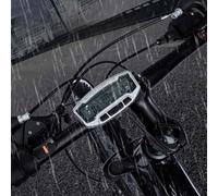 Fabater Outdoor Waterproof Wired Bike Computer Odometer, Cycling Speedometer with Large LCD Backlight Display, 28 Functions Bicycle Speedometer with Stopwatch