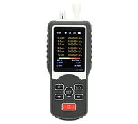 Fabater Particle Counter, 2000mah Battery Real Time Data Recording Air Quality Monitor, Particulate Matter Tester with Six Particle Sizes Detection for Indoor Outdoor