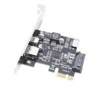 Fabater PCI-E 1X to USB 3.2 Expansion Card Easy Installation for Desktop PC Compatible with 7 8 10 11 with Durable Construction