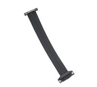 Fabater PCIE 4.0 X1 Extension Cable, Dual 90 Degree Right Angle PCIE Extension Cable GPU Riser for WiFi Card Sound Card, Extender Adapter Supports Cards (50cm) (20cm)