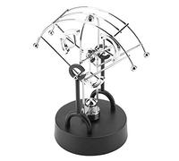 Fabater Perpetual Motion Machine Desk Decor, Electronic Shake Wiggle Device Kinetic Art Craft Ornament, Battery Powered Swinging Kinetic Toy for Office Desk Home (B103)