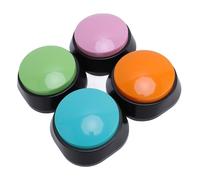 Fabater Pet Training Buzzer Set with Clear 30 Sec Recording Fun Voice Commands for Dogs and Cats Orange Pink Blue Green 4Pcs