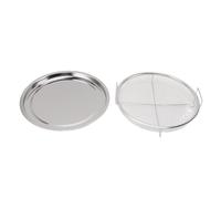 Fabater Pizza Bread Basket Pan with Fried Baking and Box Platform Platform Crisper Poucher and Box to Evenly Boil The Fish, Chicken, Vegetables, Pizza; Less Debris in Your Oven with Crumbs; Suitable
