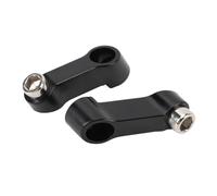 Fabater Plastic Motorcycle Mirror Extension Adapter for S1000XR F900XR, Black Clear Rearview Riser, Easy Installation for Motorcycle Enthusiasts