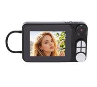 Fabater Point and Shoot Digital Camera, 48MP 4k Stabilization Autofocus 4k Digital Camera, for Teens with 2.8 Inch Screen Flash 18x Zoom Anti Shake Compact (Black)