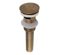 Fabater Pop Up Sink Drain, Copper Rust Resistant Pop Up Drain Stopper, Vessel Sink with Efficient Filter Design Vintage Finish for Bathroom Kitchen (copper)