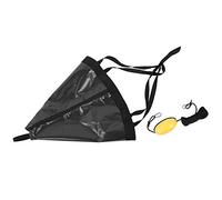 Fabater Portable Boat Float Set 24in for Kayak, Fishing Boat, Yacht, Rubber Dinghy - Heavy Duty Drift with Reinforced Webbing, Automatic Opening, Stabilizing in Wind (Black)