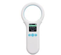 Fabater Portable Pet Microchip Reader Animal Tag Scanner 134.2kHz/125kHz ID Scanner USB Charging Handheld Chip Reader for EMID FDX-B ISO 11784/85 Clear OLED Storage