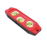 Fabater Portable Plastic Triple Level with Magnetic Base, 1mm Accuracy, Non-Slip End Cover 15cm for DIY Enthusiasts