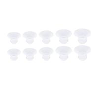Fabater Portable Silicone Breast Pump Flange Inserts Compatible with M5 M9 Breast Pump, 10 Pcs Replacement Flange Inserts for Effective Pumping, for Nursing Mothers
