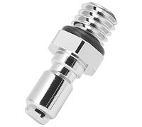 Fabater Power Inflator Nipple, Chrome Plated Brass Diving Inflator Adapter with O Ring for BCD K Shaped Inflation Valve Replacement