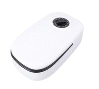 Fabater Practical Automatic Feeder for Cats, Independent Food Storage Compartments, Automatic Feeder for Dogs and Cats, User-Friendly, AA Battery X 1 (Black)