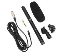 Fabater Professional XLR Condenser Microphone Super Cardioid Interview Mic for DSLR Camera, Dual Pickup Mode All Metal, High Sensitivity Recording with Cold Shoe & Threaded Mount