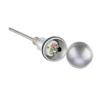 Fabater PT100 Temperature Sensor Probe 1/2" NPT Thread Resistance Temperature Detector Stainless Steel Thermocouple Terminal Head for Controller -200~450℃ 8mm (Protection tube 100mm)