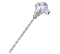 Fabater PT100 Temperature Sensor Probe 1/2" NPT Thread Resistance Temperature Detector Stainless Steel Thermocouple Terminal Head for Controller -200~450℃ 8mm (Protection tube 200mm)