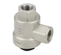 Fabater Quick Exhaust Valve, Fast Cylinder Speed Increase Air Control Valve, Exhaust with Aluminum Alloy G1/4 Thread 6mm Bore for Pneumatic Systems Industrial Machinery
