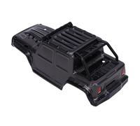 Fabater RC Car Body, Dark Grey Premium Plastic and Metal Material RC Body Cover, Vehicle Bodies with Sticker for SCY 16103 Car