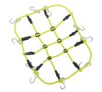 Fabater RC Luggage Net, 1/18 Scale Simulation Decorative RC Car Luggage Net, Crawler Car Accessory with Premium Nylon Material for TRX4M SCX24 and Other Vehicles (Yellow)