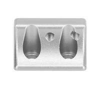 Fabater RC Panhard Mount, High Strength Aluminum Replacement, Aluminum Panhard Mount for Axial SCX10 II with Vibration Reduction and Easy Installation for 1/10 RC Car (Silver)