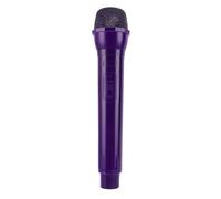 Fabater Realistic Fake Microphone Prop, Lightweight ABS Cosplay Accessory for Stage Performance and Speech Practice, Photoshoots, Microphone Cosplay Prop Fake Mic for Photo Taking (Dark Purple)