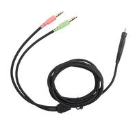 Fabater Replace G4ME ONE PC 373D PC37X GSP350 500 600 Gaming Headphone Cable, 1.9m / 74.8in OFC Oxygen-Free Copper Braided Wire, Gold-Plated 3.5mm Plug, Small Lightweight (PC version)