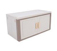 Fabater Representing Storage Space Saving Solution with Large Capacity for Toys, Snacks, Books Stackable Memory Container for the Home Organization PP ABS PS PS Material (Double Doors)