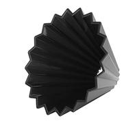 Fabater Resin Coffee Dripper Conical Reusable Coffee Filter Cup Hand Brewed Strainer, Pour Over Maker for Kitchen, Origami Design (Black)