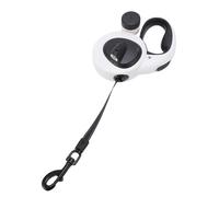 Fabater Retractable Dog Leash, One Handed Brake LED Light Reflective Strips Dog Leash for Small and Medium Dogs, Pet Walking with Portable Garbage Box for Small Medium Dogs