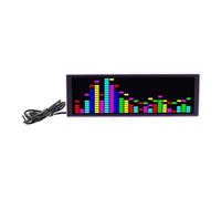 Fabater RGB LED Music Spectrum 12 Dynamic Effects Sound Analyzer Clock for Home Party USB Powered