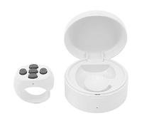Fabater Ring Phone Remote, BT 5.3 48H Battery Life 10M Control App Page Turner Scrolling Ring Clicker with Ergonomic Design for Short Video Reading Beauty Camera Apps (White)