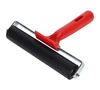 Fabater Roller, Rubber Brayer Roller for Printmaking Inking Gluing Application, Art Supplies with Stainless Steel Frame, Smooth Flexible for Prints Stamping (Rubber+Plastic 2)