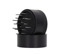 Fabater Rust Resistant Stainless Steel Coffee Needle Distributor with Base, Adjustable Depth Needle Coffee Stirrer for Home and Cafe, Portable Hand Stirring Tool (58MM)
