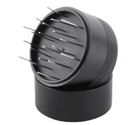 Fabater Rust Resistant Stainless Steel Coffee Needle Distributor with Base, Adjustable Depth Needle Coffee Stirrer for Home and Cafe, Portable Hand Stirring Tool (53MM)