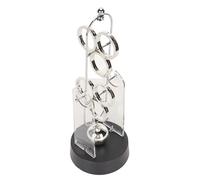 Fabater Science Perpetual Motion Device Decorative Desk Toy, Electronic Swinging Ornament for Home School Office Physics Classroom - Metal & Plastic, Battery Operated