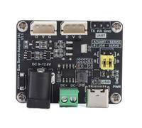 Fabater Serial Bus Servo Driver Board with Power Supply Control Circuit for RPi, Support 253 Servos Simultaneously for Advanced Closed Loop Control, 5.5x2.1mm Interface