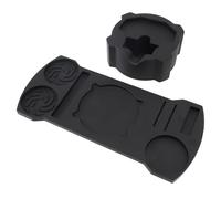 Fabater Silicone Coffee Tamping Station Organizer for 51mm 53mm 58mm Handle, Large Storage Mat for Baristas and Home Enthusiasts