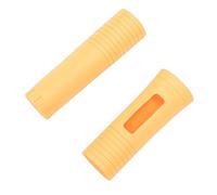 Fabater Silicone Microphone Handle Cover, Shockproof Non Slip Mic Protective Sleeve Universal Fit Microphone Protector with Easy Installation for KTV Conferences Show Studio (Orange)