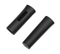Fabater Silicone Microphone Handle Cover, Shockproof Non Slip Mic Protective Sleeve Universal Fit Microphone Protector with Easy Installation for KTV Conferences Show Studio (Black)