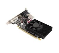 Fabater Single Fan Thin Graphics Card, Plug and Use Excellent PCB Board DVI VGA HD Multimedia Interface 2GB GDDR3 Graphics Card for PC Computer