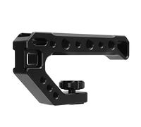 Fabater SLR Camera Top Handle Grip with Cold Shoe Mount, Aluminum Alloy Mirrorless Camera Handle Hand Held Stabilizer, Ergonomic 1/4" 3/8" Screw Ports for Steady Video