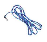 Fabater Small Pet Harness, Nylon Braided, Adjustable Collar, 63-71 Inch | Pet Walking Lead with Bell, Soft Nylon, for Hamster Squirrel Guinea Pig, Outdoor Training, Blue Purple Black Green Pink