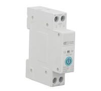 Fabater Smart WiFi Switch, Remote Control Timer Voice Assistant Power Metering 1P 63A Smart WiFi Switch Circuit Breaker, Power Metering Timer Relay with Din Rail Installation for Home