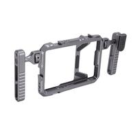 Fabater Smartphone Video Rig, Aluminum Alloy Phone Cage, Video Rig with Built in Bluetooth Remote, Cold Shoe Mount, Compatible with Various Phone Sizes for Vlogging Live Streaming