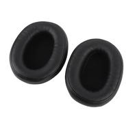 Fabater Sound Insulation Protein Leather Headphone Ear Pillow for Technica ATH-M50X M40X M30X, Durable Ear Pads for Arctic 1 2 3 7, 2 PCs Replacement Pads for Music Lovers (Black)