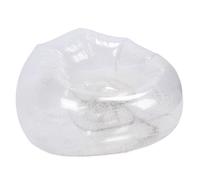 Fabater Space-Saving Inflatable PVC Chair, Ideal for Relaxing on The Balcony or at a Picnic (Silver)