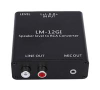 Fabater Speaker Level to Line Output Converter 40Hz-20KHz Car Stereo Sound Speaker Signal High to Low Converter for Car Stereo Sound System and Active Subwoofers