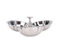 Fabater Stainless Steel 3 on 1 Dish to Serve Long Fruits Bowl for Home Kitchen Party, Kitchen Parties Sandwiches for at Home, Reusable Stainless Steel Dessert Sandwiches 304 304