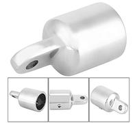 Fabater Stainless Steel Eye End Cap 2pcs for Bimini Top Fitting 7/8" 1" Boat Hardware Connector, Heavy Duty 316 Marine Grade Corrosion Resistant Mirror Polish Make Top Connecting Cap (7/8# (inner