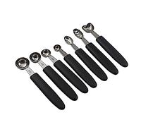 Fabater Stainless Steel Ice Cream Scoop & Watermelon Platter Digger - Ergonomic Kitchen Gadget with Rubber Handle, Dishwasher Safe Fruit Scooper for Yogurt Desserts, Easy Grip Non-Slip